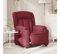 vidaXL Fauteuil inclinable électrique Chaise de relaxation, dossier et accoudoirs - Tissu bordeaux