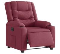 Vidaxl Fauteuil Inclinable Électrique Rouge Bordeaux Tissu Rouge