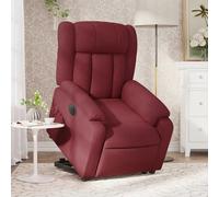vidaXL stoel électrique réglable tissu bordeaux Rouge G