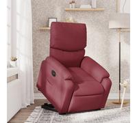 Vidaxl Fauteuil Inclinable Électrique Rouge Bordeaux Tissu Rouge