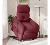Vidaxl Fauteuil Inclinable Électrique Rouge Bordeaux Tissu Rouge