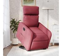 Vidaxl Fauteuil Inclinable Électrique Rouge Bordeaux Tissu Rouge