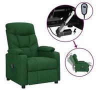 Fauteuil Inclinable Électrique Chaise de Relaxation Releveur Marron Tissu vidaXL