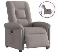 vidaXL - Fauteuil inclinable électrique Taupe en tissu - pour personnes âgées