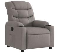 vidaXL Fauteuil inclinable électrique Taupe Tissu