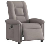 vidaXL - Fauteuil inclinable électrique Taupe en tissu - pour personnes âgées
