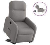 vidaXL Fauteuil inclinable électrique taupe tissu
