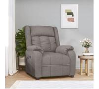 vidaXL Fauteuil inclinable électrique Taupe Tissu 3143575