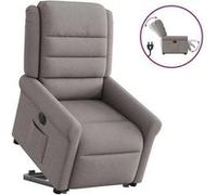 Fauteuil inclinable électrique taupe tissu 3303341