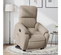 Vidaxl Fauteuil Inclinable Électrique Taupe Tissu Microfibre Gris