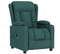 Fauteuil inclinable électrique Vert foncé Tissu Vert G