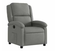 vidaXL Fauteuil inclinable en Tissu Gris foncé