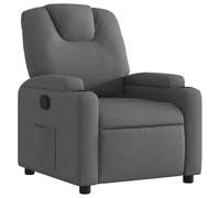 vidaXL Fauteuil inclinable en Tissu Gris foncé
