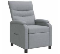 vidaXL Fauteuil inclinable Gris Clair Tissu