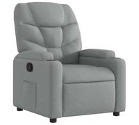 vidaXL Fauteuil inclinable Gris clair Tissu 372441