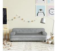 vidaXL Fauteuil inclinable Gris clair Tissu