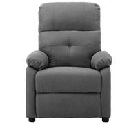 vidaXL Fauteuil inclinable Gris clair Tissu