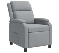vidaXL Fauteuil inclinable Gris Clair Tissu