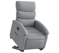 vidaXL Fauteuil inclinable Gris clair Tissu, chaise inclinable, fauteuil inclinable pour personnes âgées, fauteuil releveur 3203978