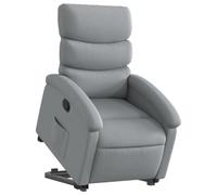 vidaXL Fauteuil inclinable 3203978 - Tissu Gris clair, Fauteuil releveur pour personnes âgées