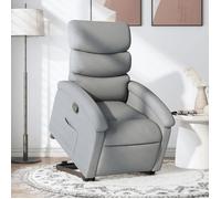 vidaXL Fauteuil inclinable Gris clair Tissu, chaise inclinable, fauteuil inclinable pour personnes âgées, fauteuil releveur 3203978
