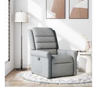 Vidaxl Fauteuil Inclinable Gris Clair Tissu Gris