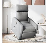 Fauteuil de relaxation inclinable tissu gris clair