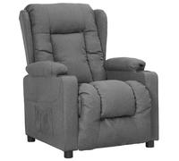 Vidaxl Fauteuil Inclinable Gris Clair Tissu Gris