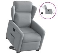 Vidaxl Fauteuil Inclinable Gris Clair Tissu Gris