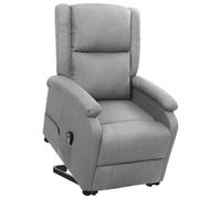 vidaXL Sta-op-stoel tissu gris clair Gris G