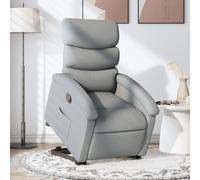 Vidaxl Fauteuil Inclinable Gris Clair Tissu Gris
