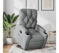 Vidaxl Fauteuil Inclinable Gris Clair Tissu Gris