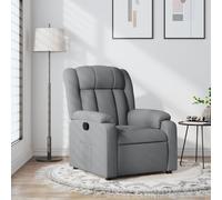 Vidaxl Fauteuil Inclinable Gris Clair Tissu Gris
