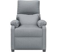 Vidaxl Fauteuil Inclinable Gris Clair Tissu Gris