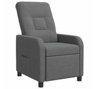 vidaXL Fauteuil inclinable Gris foncé Tissu