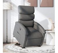 vidaXL Fauteuil inclinable Gris foncé Tissu, chaise inclinable, fauteuil inclinable pour personnes âgées, fauteuil releveur 3203979