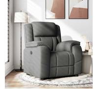 vidaXL Fauteuil inclinable Tissu gris foncé