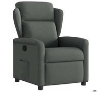 vidaXL Fauteuil inclinable Gris foncé Tissu