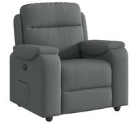 vidaXL Fauteuil inclinable Gris foncé Tissu, Fauteuil, Fauteuil inclinable TV, Poussette, Fauteuil inclinable pour Personnes âgées, Fauteuil canapé