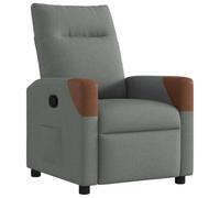 vidaXL Fauteuil réglable tissu gris foncé Gris foncé