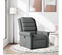 vidaXL Fauteuil inclinable Gris foncé Tissu, fauteuil, fauteuil inclinable TV, poussette, fauteuil inclinable pour personnes