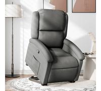 Vidaxl Fauteuil Inclinable Gris Foncé Tissu Gris