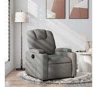 Vidaxl Fauteuil Inclinable Gris Foncé Tissu Gris