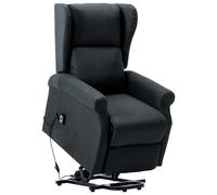 Vidaxl Fauteuil Inclinable Gris Foncé Tissu