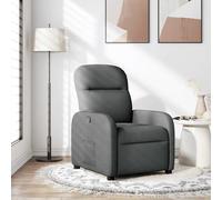 Vidaxl Fauteuil Inclinable Gris Foncé Tissu Gris