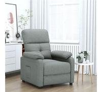 Fauteuil Inclinable TV Gris Foncé Tissu Salon Salle de Séjour Intérieur vidaXL