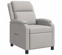 vidaXL Fauteuil inclinable Gris Nuage Tissu