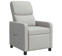 vidaXL Fauteuil inclinable Gris Nuage Tissu