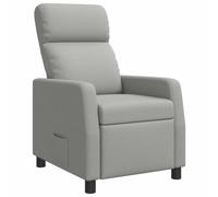 vidaXL Fauteuil inclinable Gris Nuage Tissu