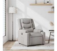 vidaXL Fauteuil inclinable gris nuage tissu 4019928 Gris G